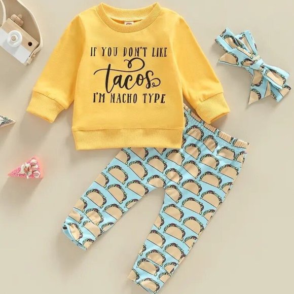 NEW    Girl's Nacho Type Pants Outfit - Picture 1 of 6